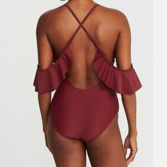 Old Navy Sold Out Cold-Shoulder Swimsuit for Women - Picture 2 of 4